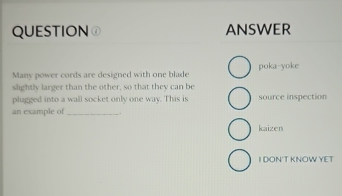  QUESTION ANSWER Many power cords are designed with one blade slightly