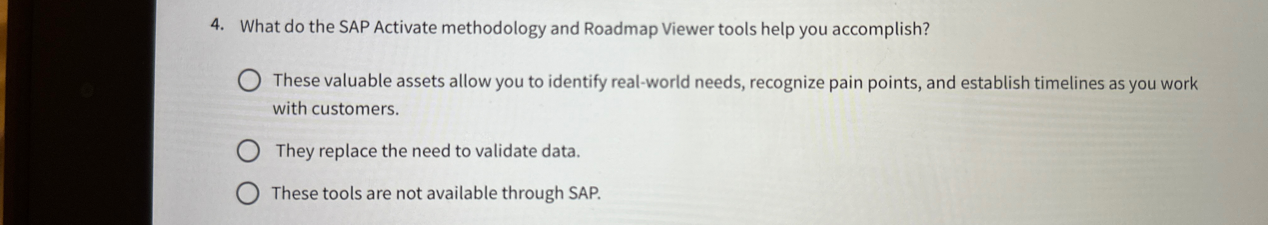  What do the SAP Activate methodology and Roadmap Viewer tools help