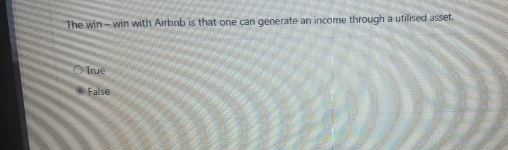  The win - win with Airbnb is that one can generate