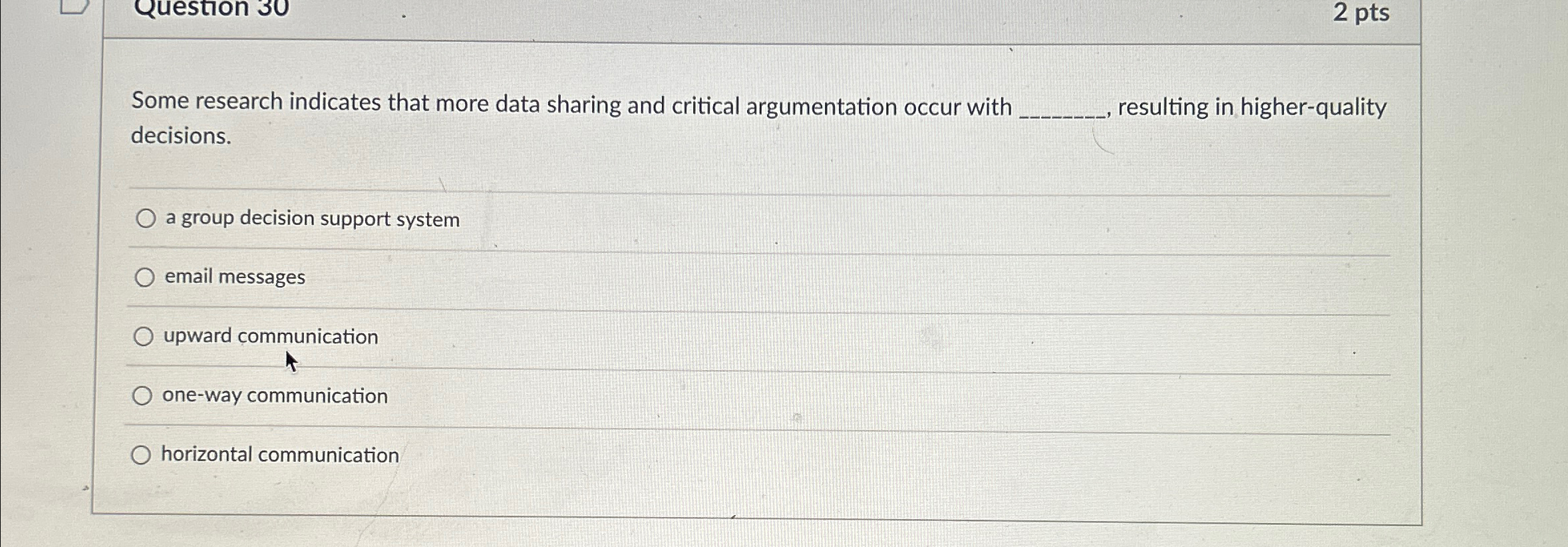  Some research indicates that more data sharing and critical argumentation occur