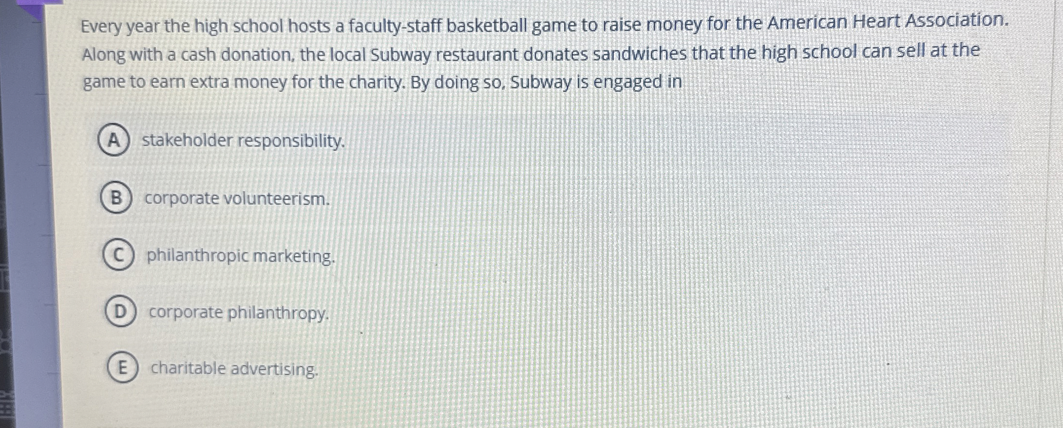  Every year the high school hosts a faculty-staff basketball game to