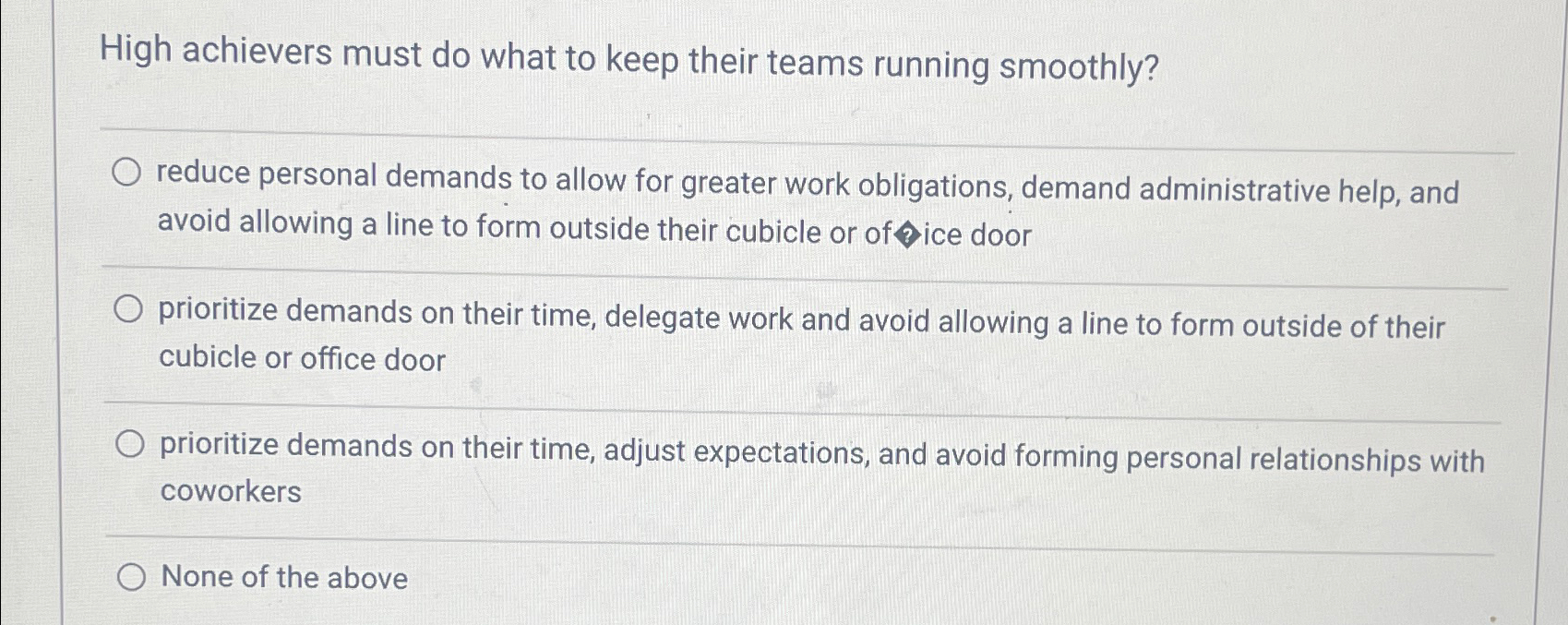  High achievers must do what to keep their teams running smoothly?