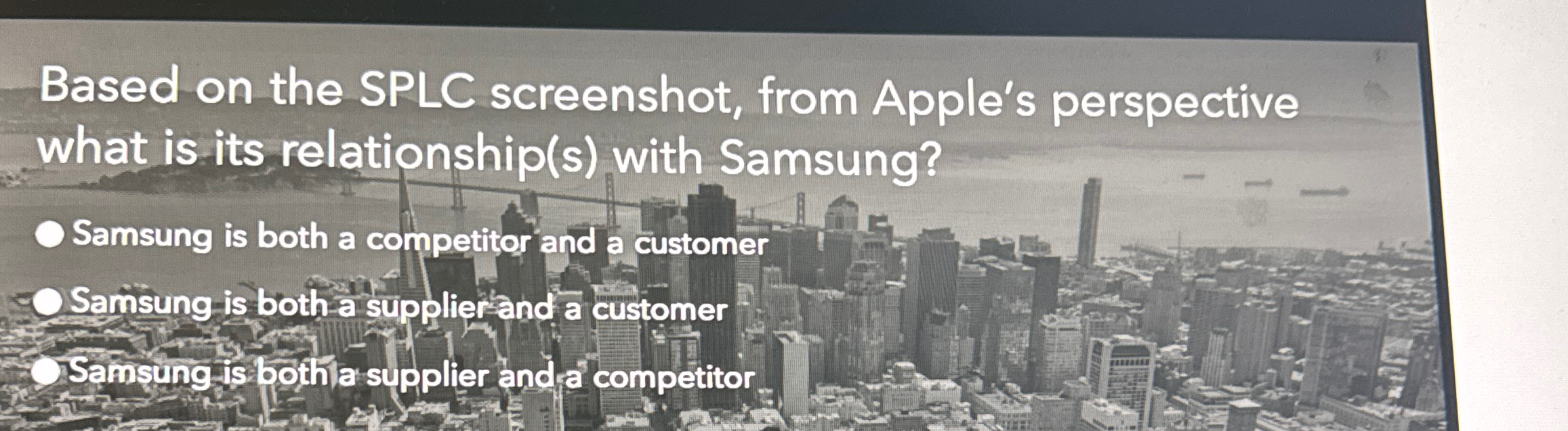  Based on the SPLC screenshot, from Apple's perspective what is its