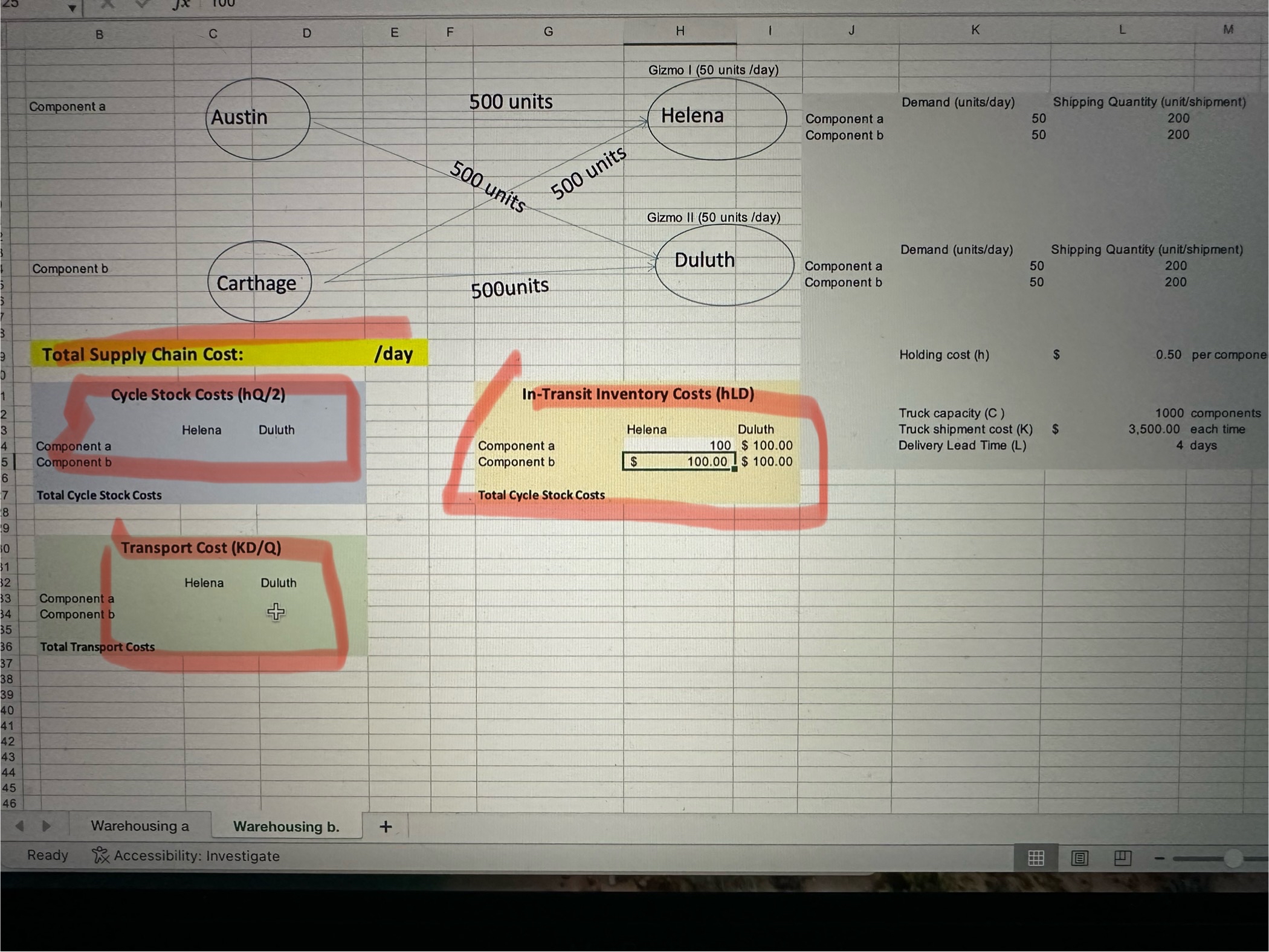  Need help with the excel portion only need to plug in
