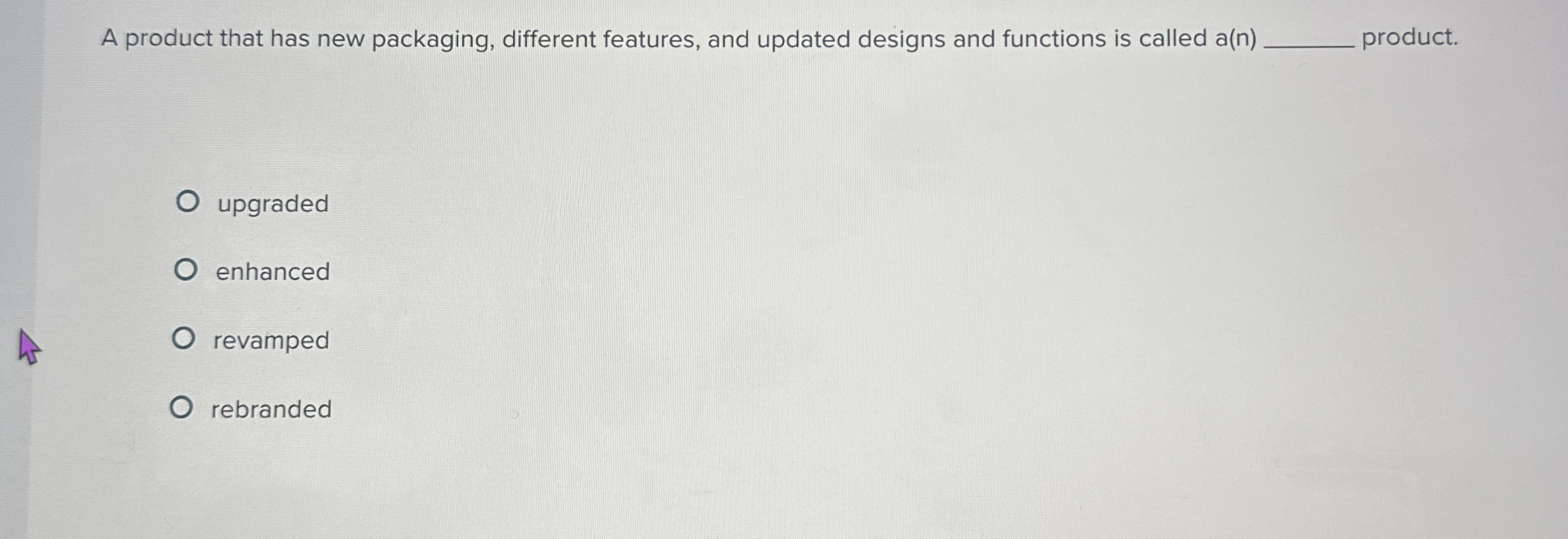  A product that has new packaging, different features, and updated designs