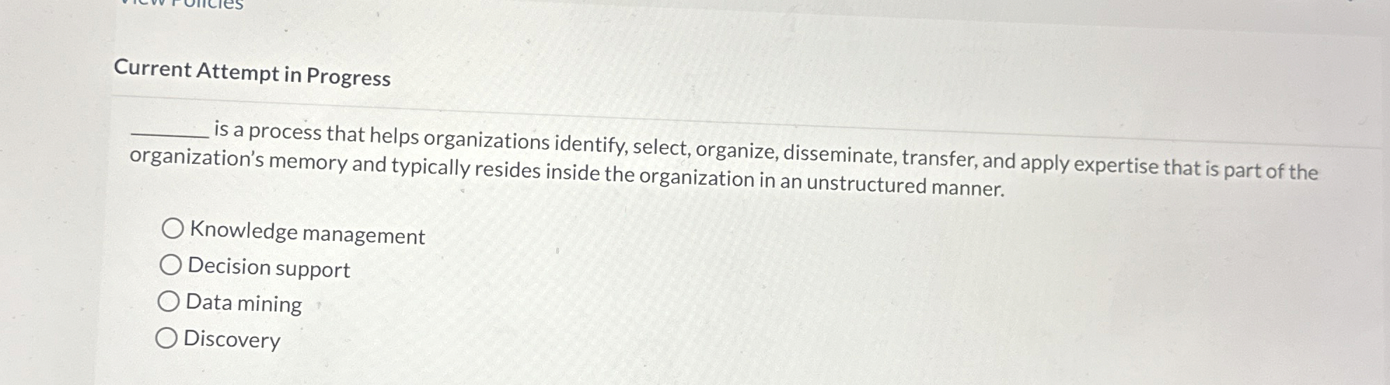  Current Attempt in Progress is a process that helps organizations identify,