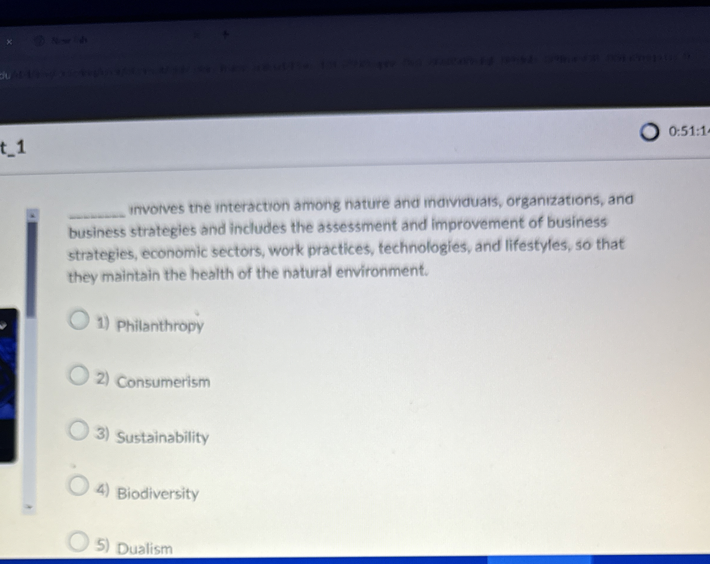  0:51:1 t_1 q, invorves the interaction among hature and indivauals, organizations,