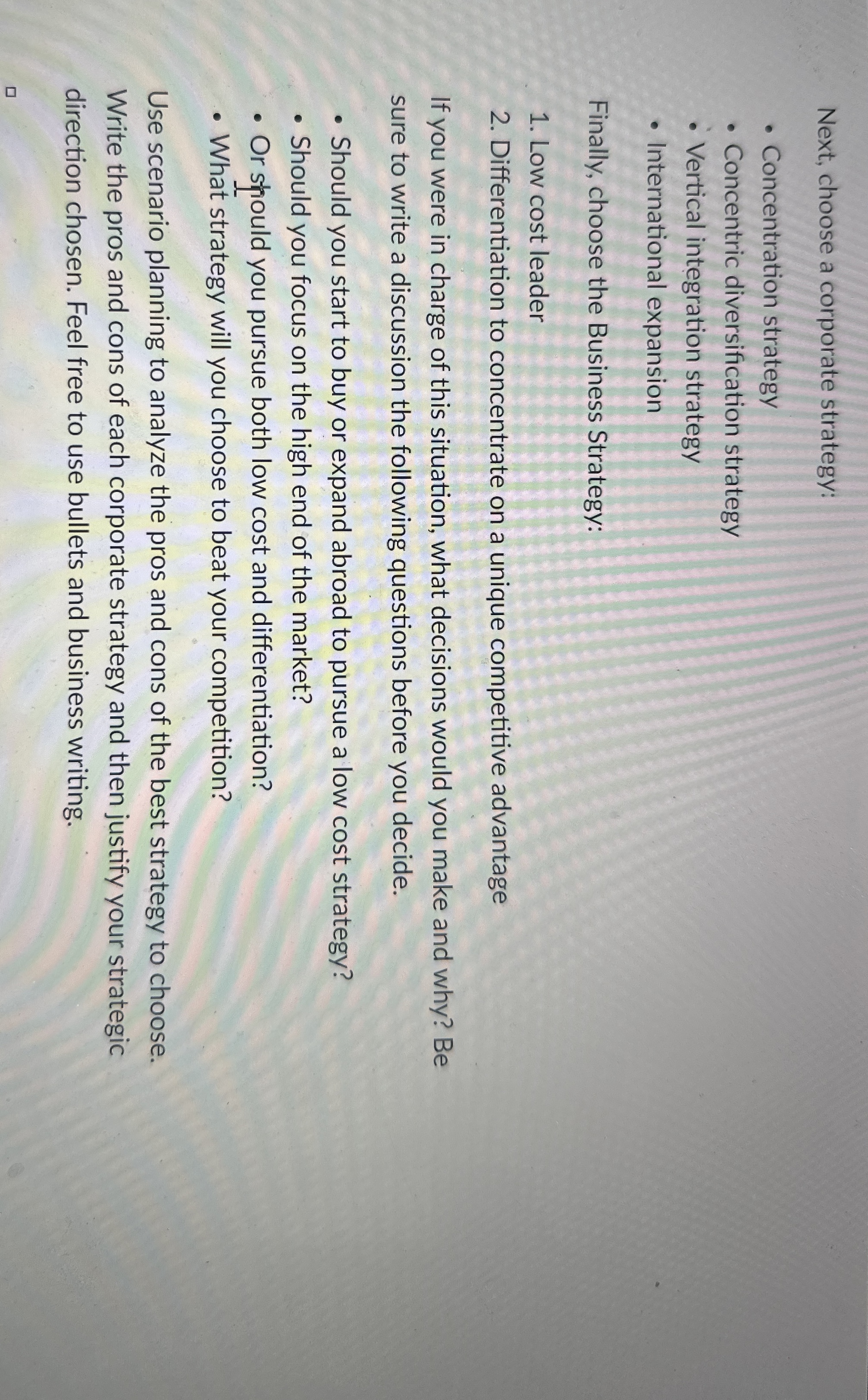  Assignment Overview In Chapters 1-5, we focused on you. Assignment 1