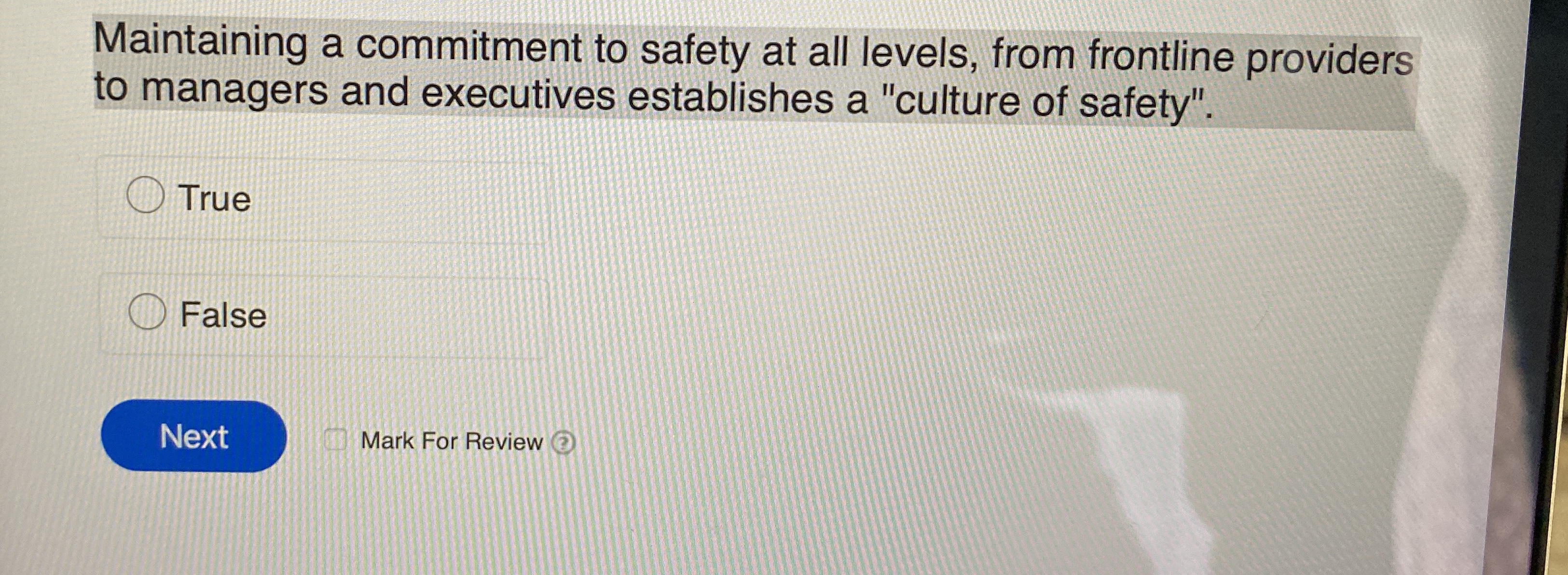  Maintaining a commitment to safety at all levels, from frontline providers