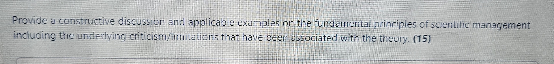  Provide a constructive discussion and applicable examples on the fundamental principles