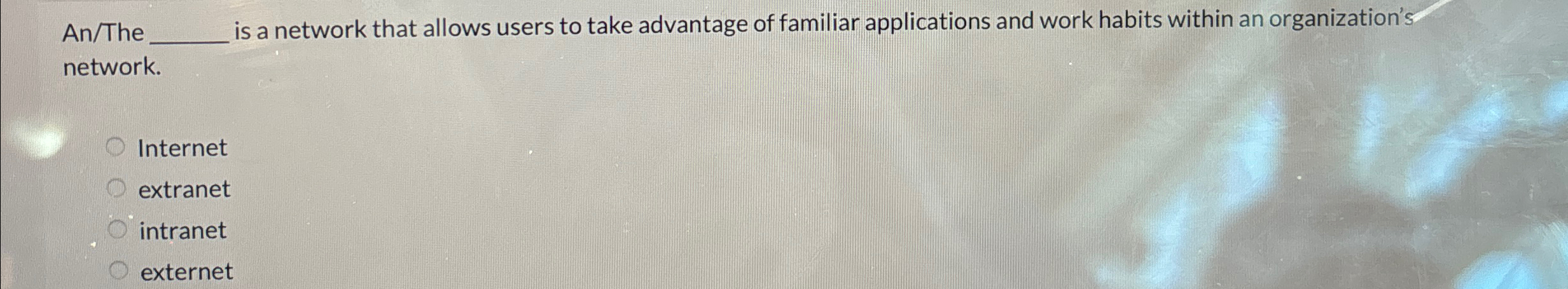  An/The is a network that allows users to take advantage of
