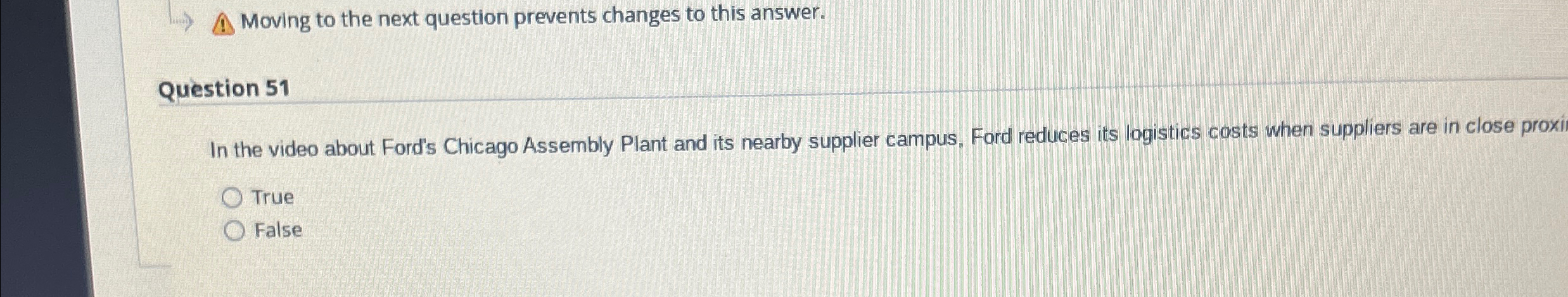 Moving to the next question prevents changes to this answer. Question