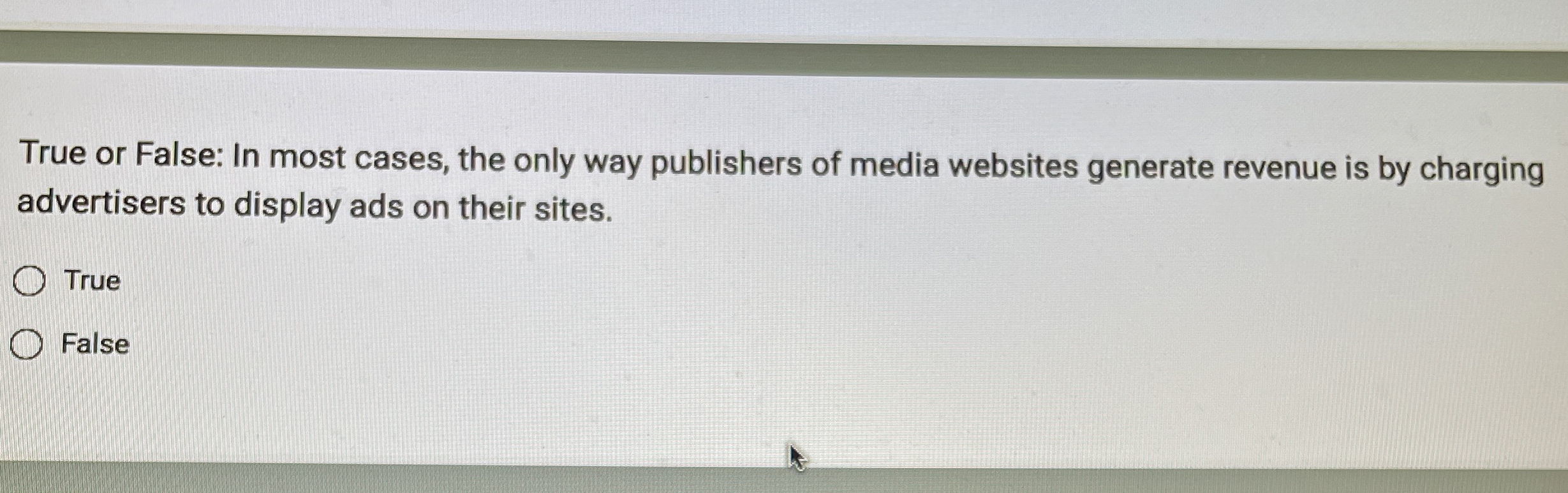  True or False: Google makes more money from Google Ads than