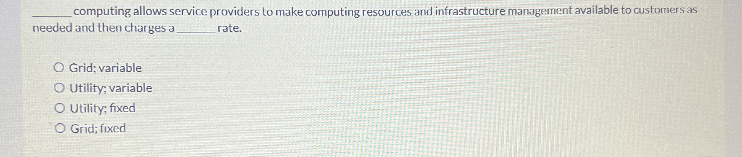  q, computing allows service providers to make computing resources and infrastructure