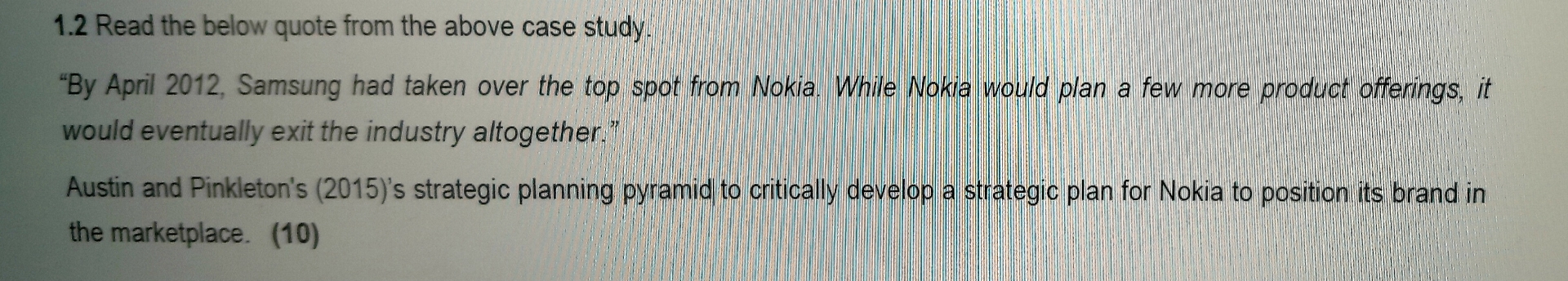  Austin and Pinkleton's (2015)'s strategic planning pyramid to critically develop a
