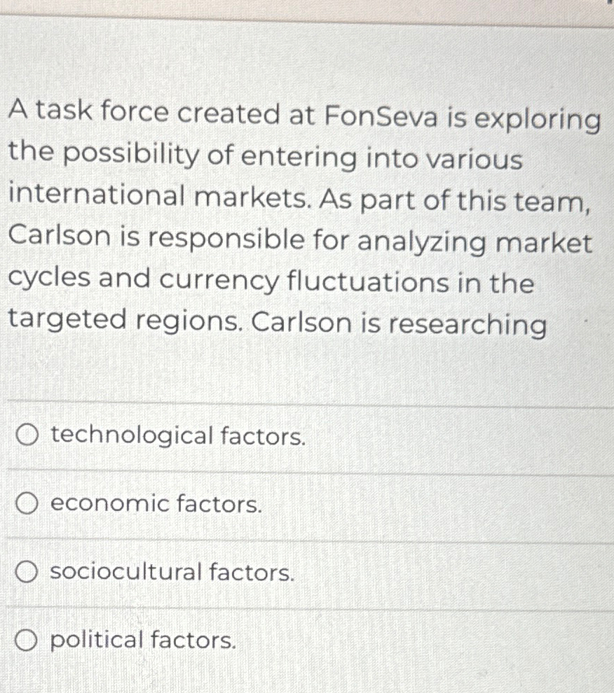  A task force created at FonSeva is exploring the possibility of