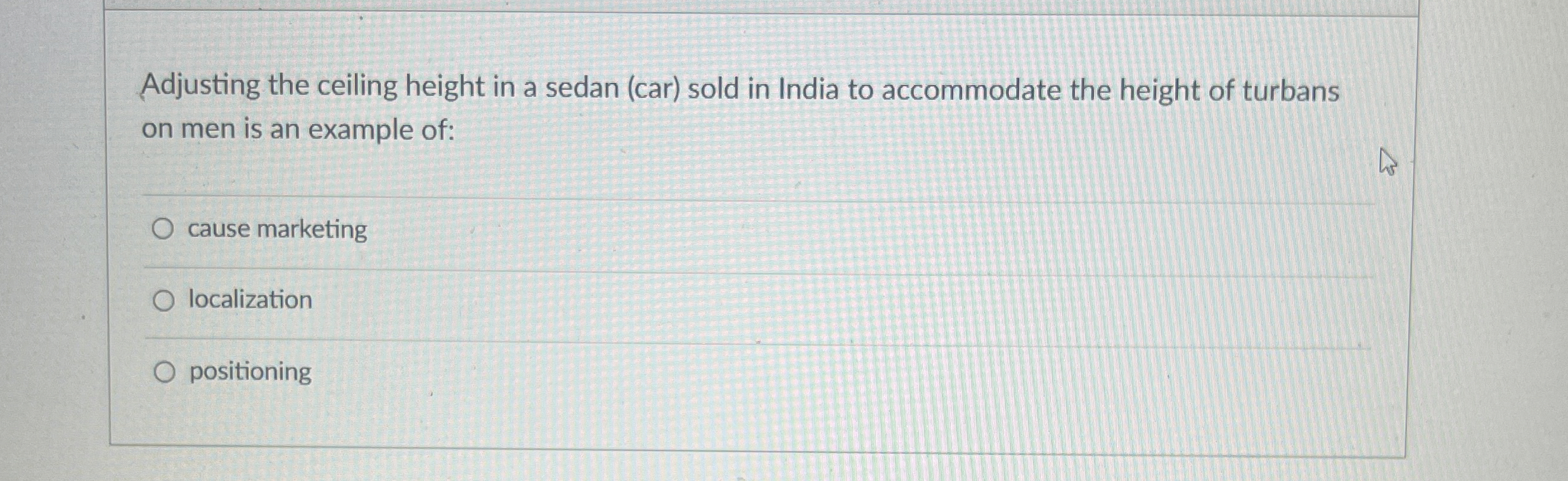  Adjusting the ceiling height in a sedan (car) sold in India