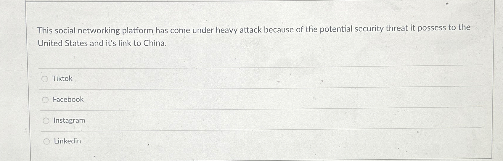  This social networking platform has come under heavy attack because of