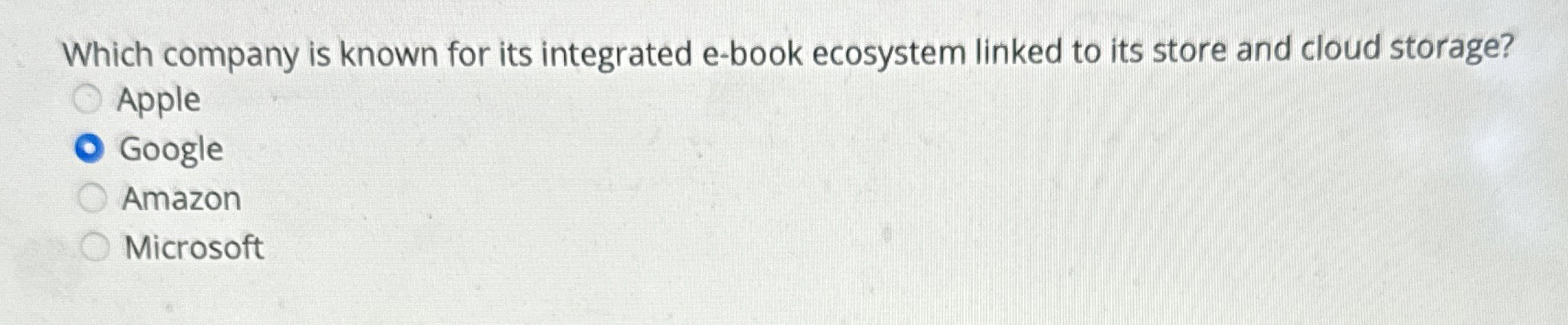  Which company is known for its integrated e-book ecosystem linked to
