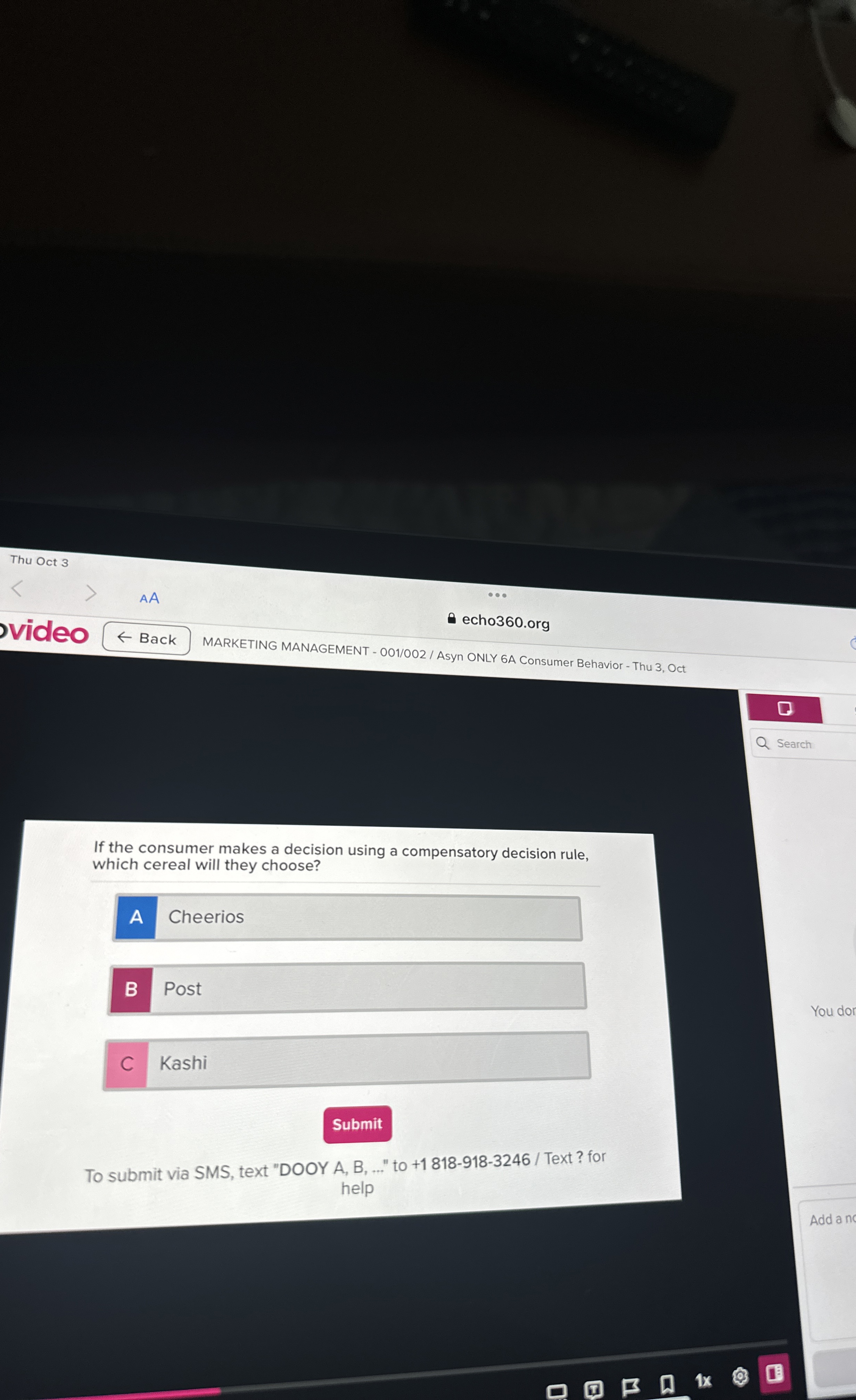  If the consumer makes a decision using a compensatory decision rule,