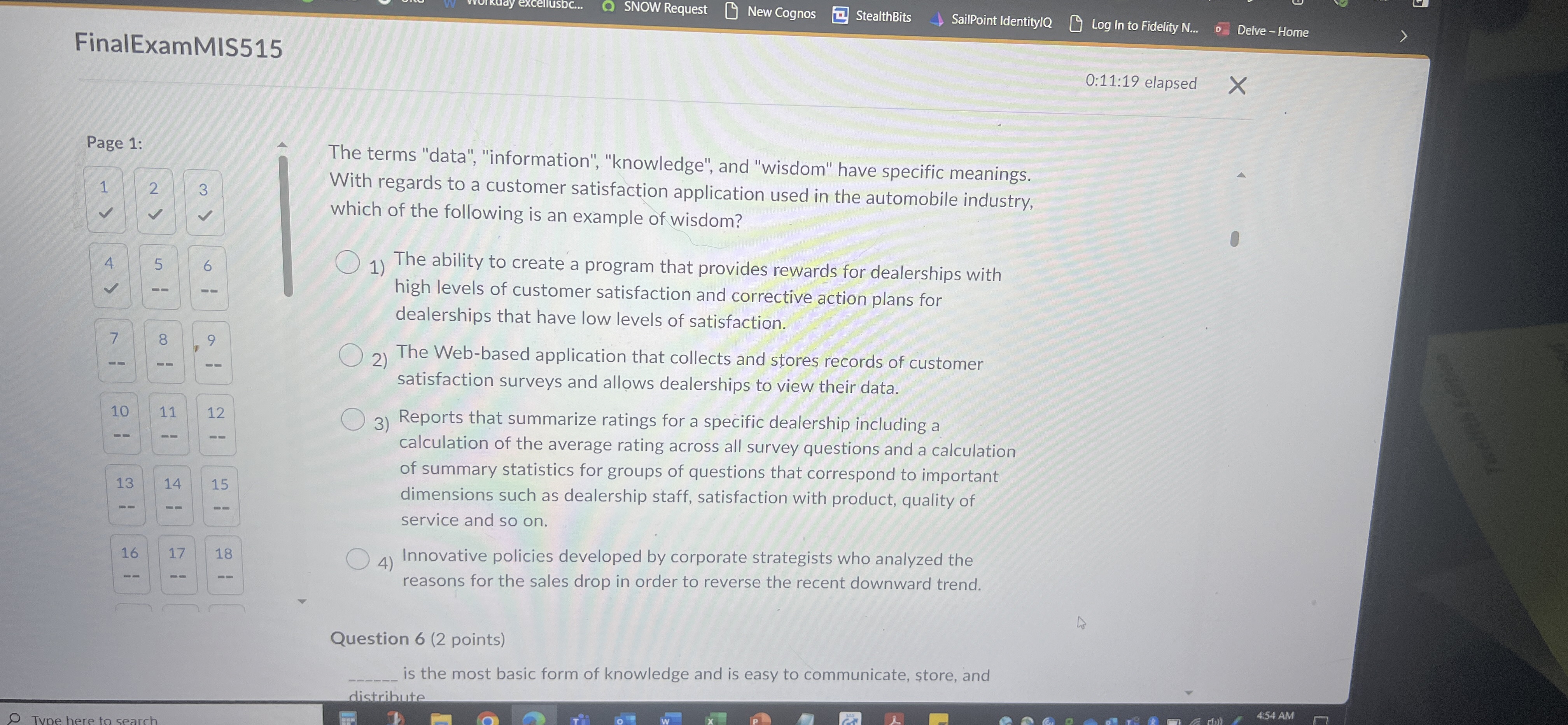  101415-6-The terms "data", "information", "knowledge", and "wisdom" have specific meanings.With regards