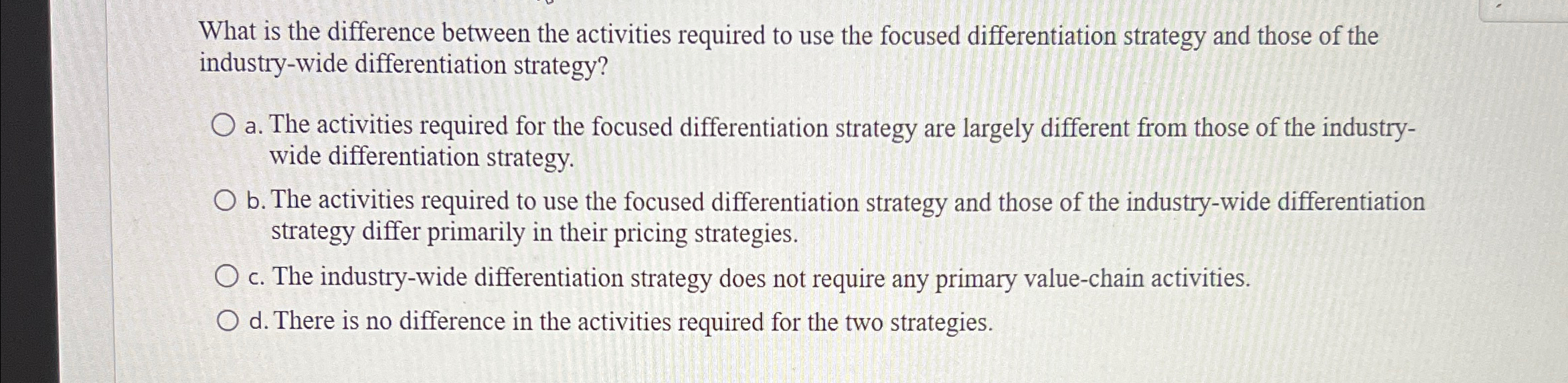  What is the difference between the activities required to use the