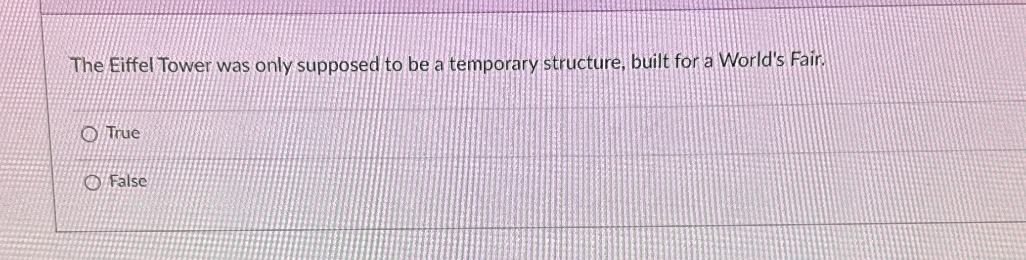  The Eiffel Tower was only supposed to be a temporary structure,