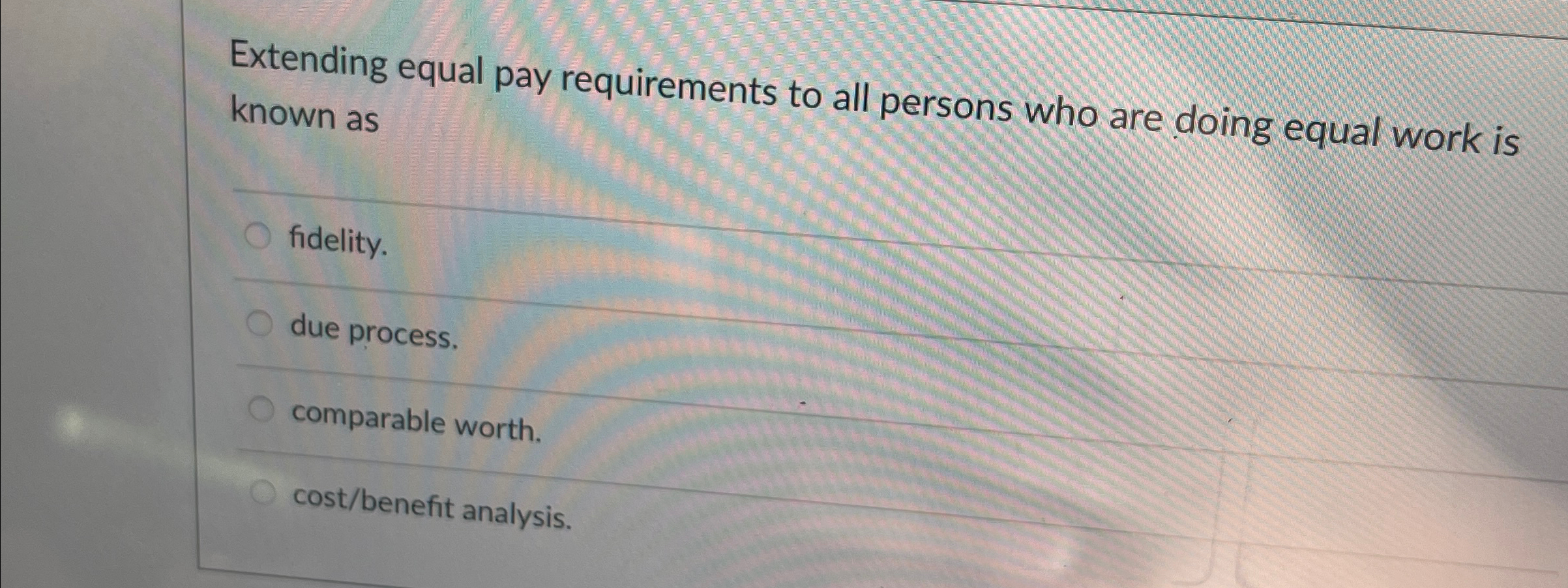  Extending equal pay requirements to all persons who are doing equal
