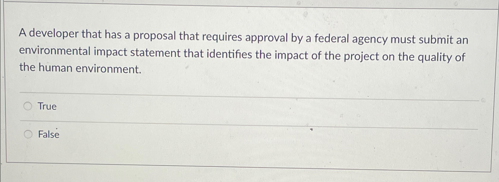  A developer that has a proposal that requires approval by a