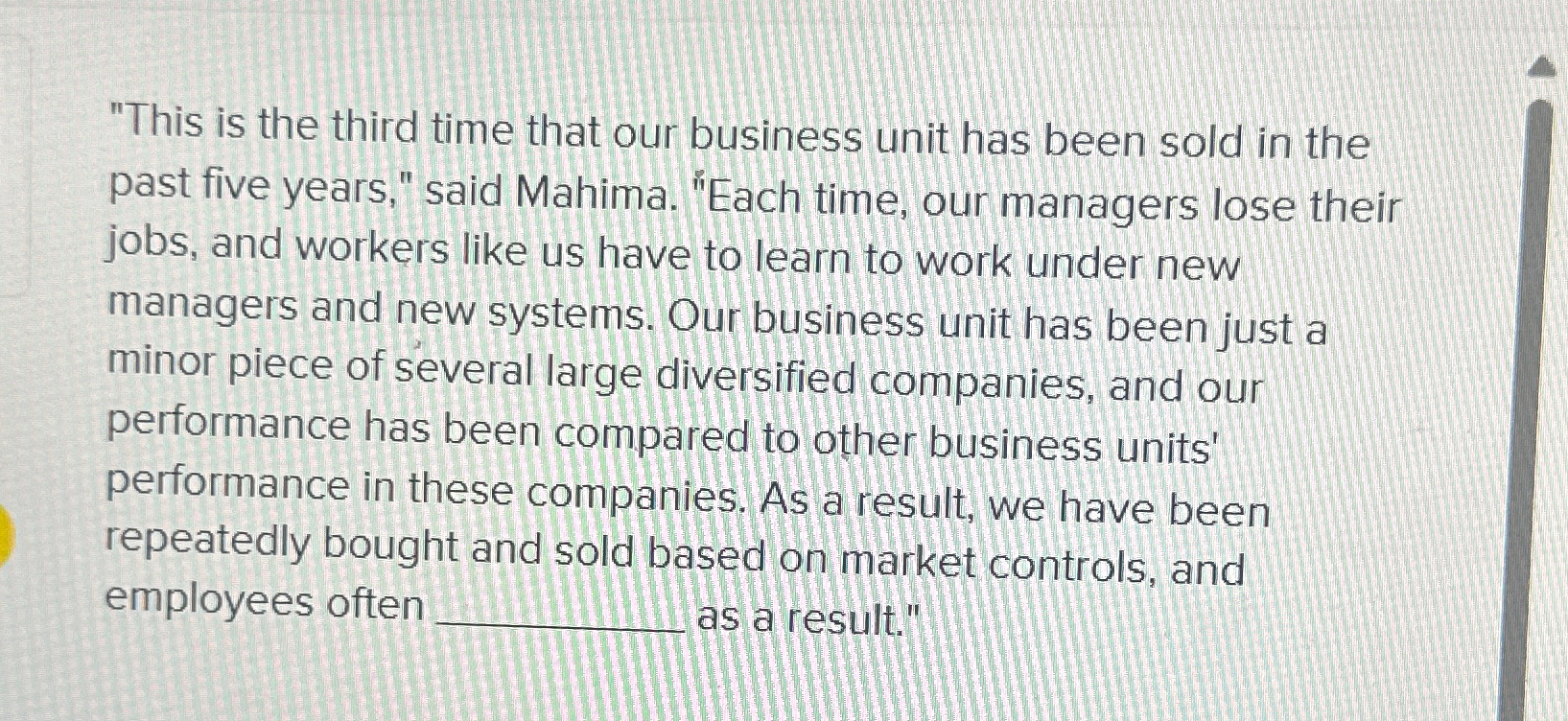  "This is the third time that our business unit has been