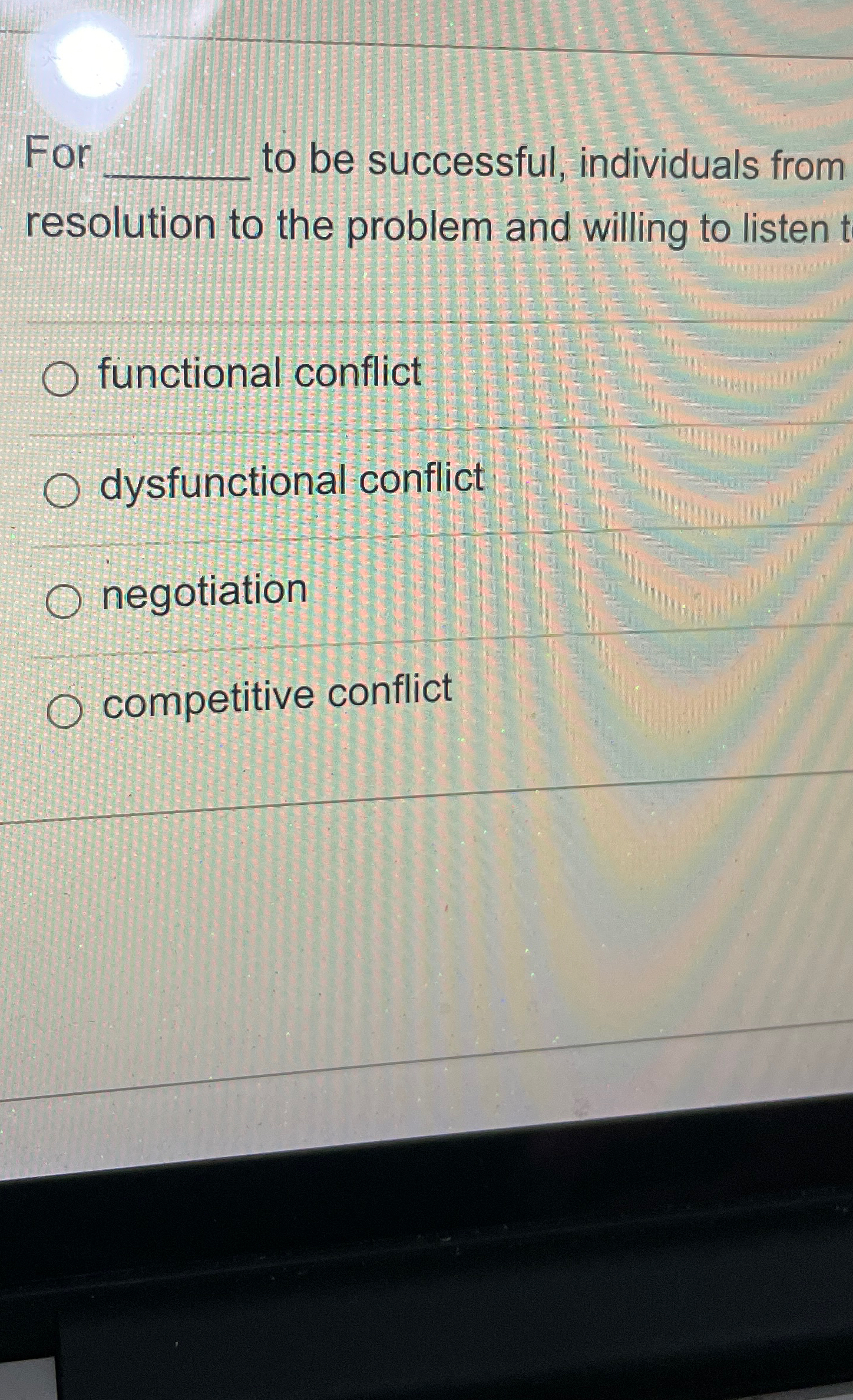  For to be successful, individuals from resolution to the problem and