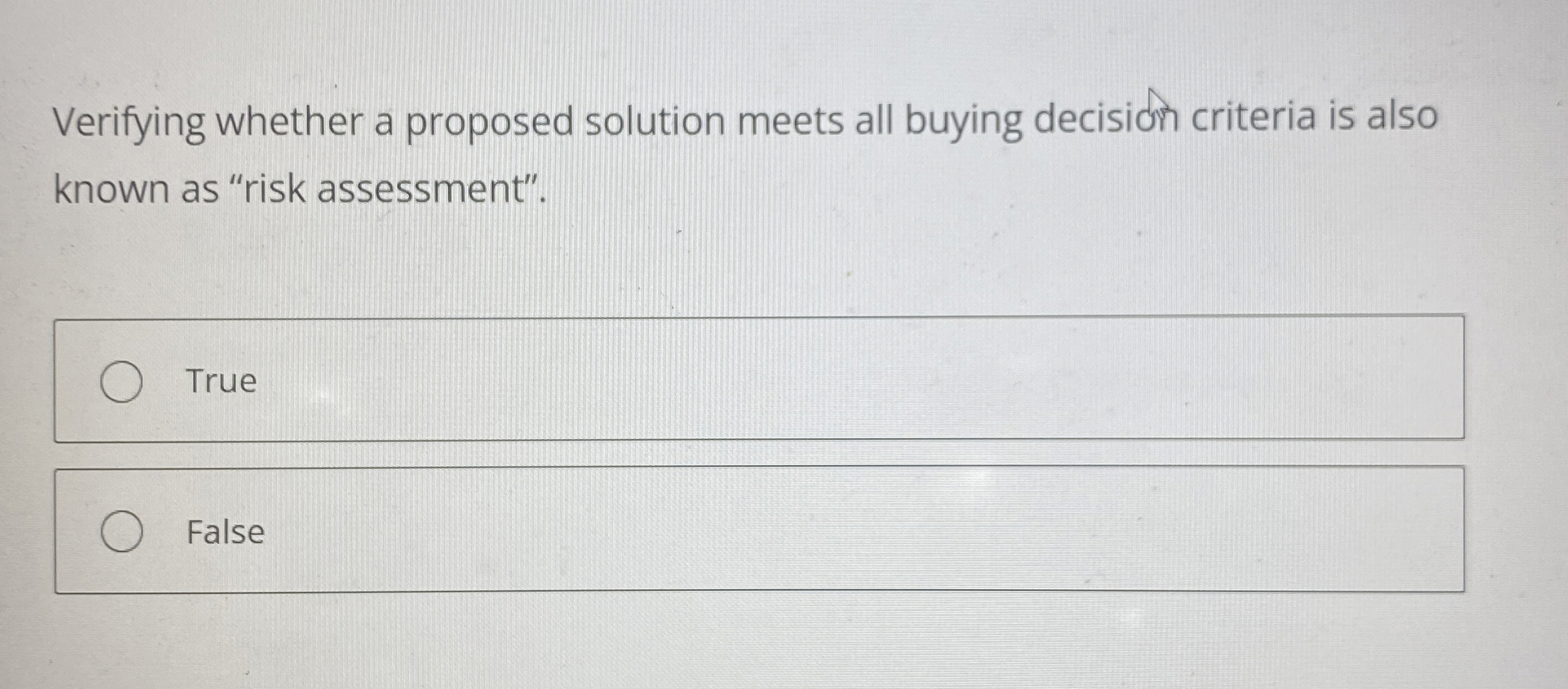  How to solve Verifying whether a proposed solution meets all buying
