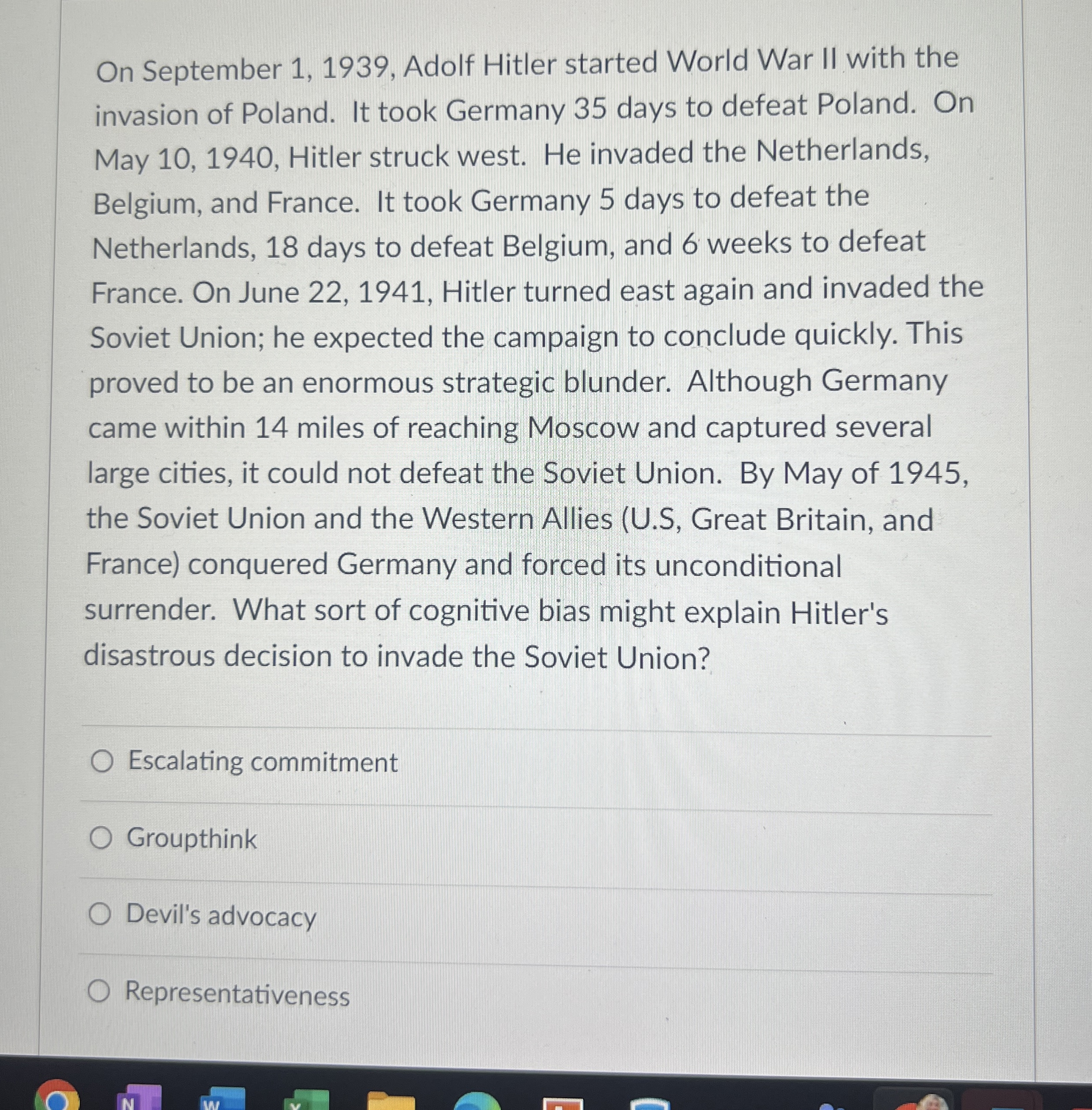  On September 1,1939, Adolf Hitler started World War II with the