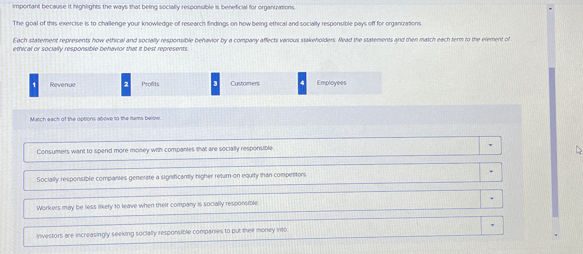  important because it highlights the ways that being socially responsible is