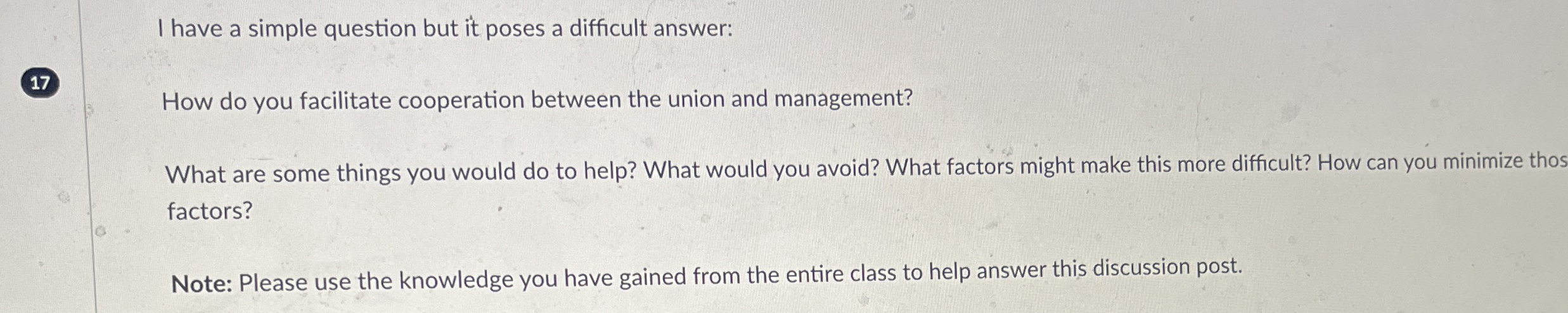  I have a simple question but it poses a difficult answer: