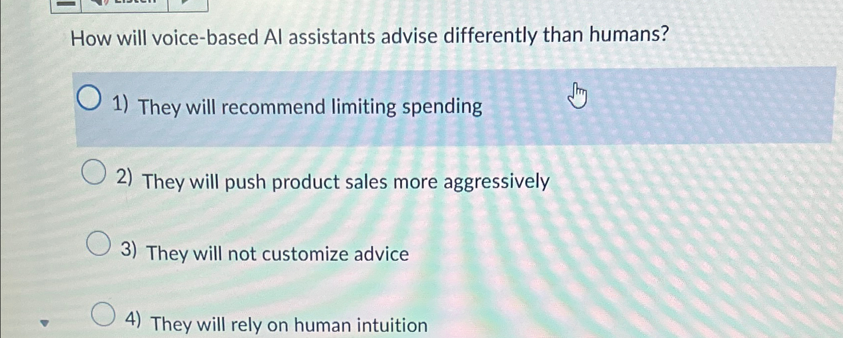  How will voice-based Al assistants advise differently than humans? They will