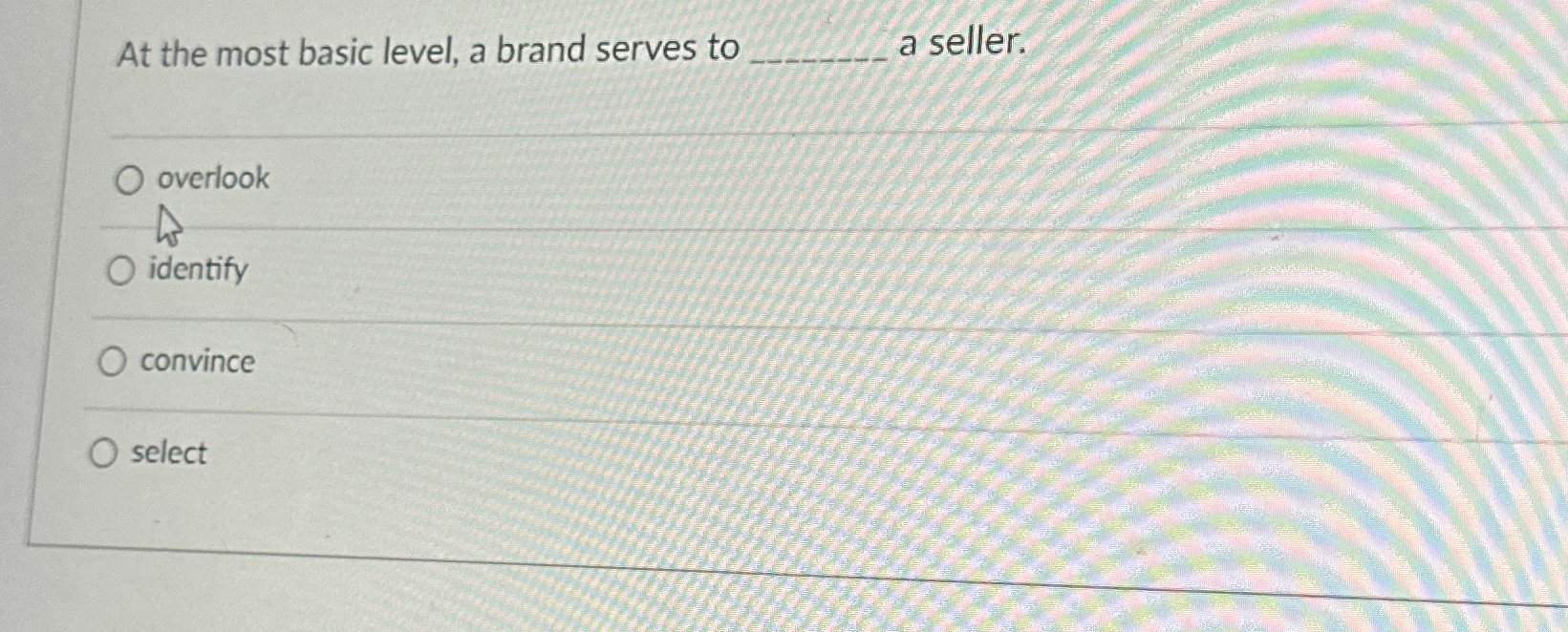  At the most basic level, a brand serves to a seller.