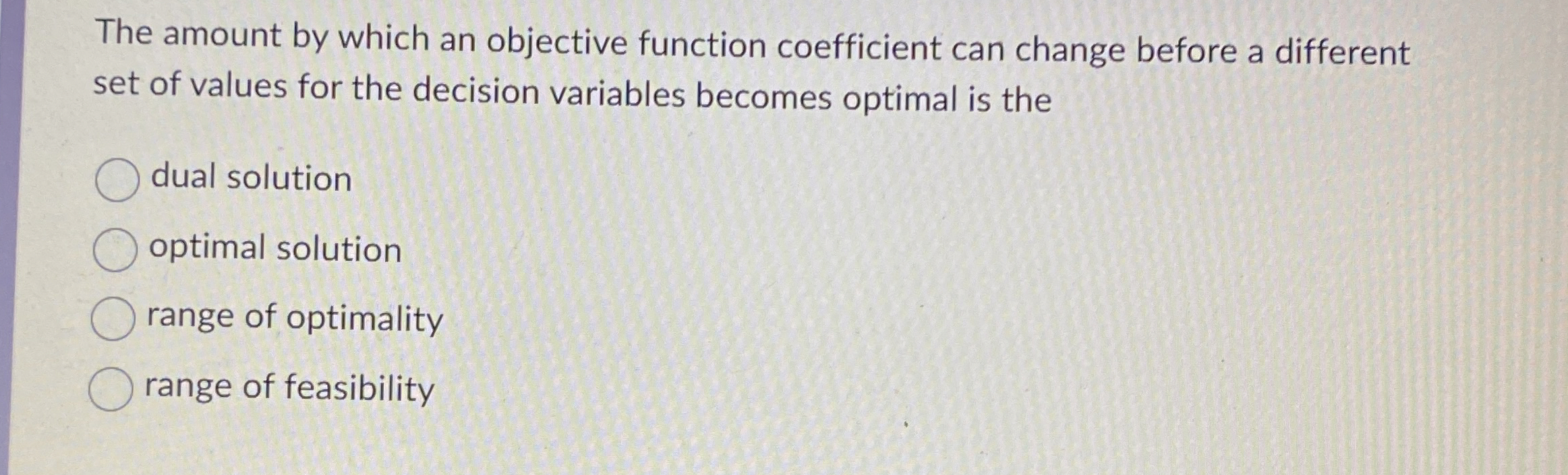  The amount by which an objective function coefficient can change before