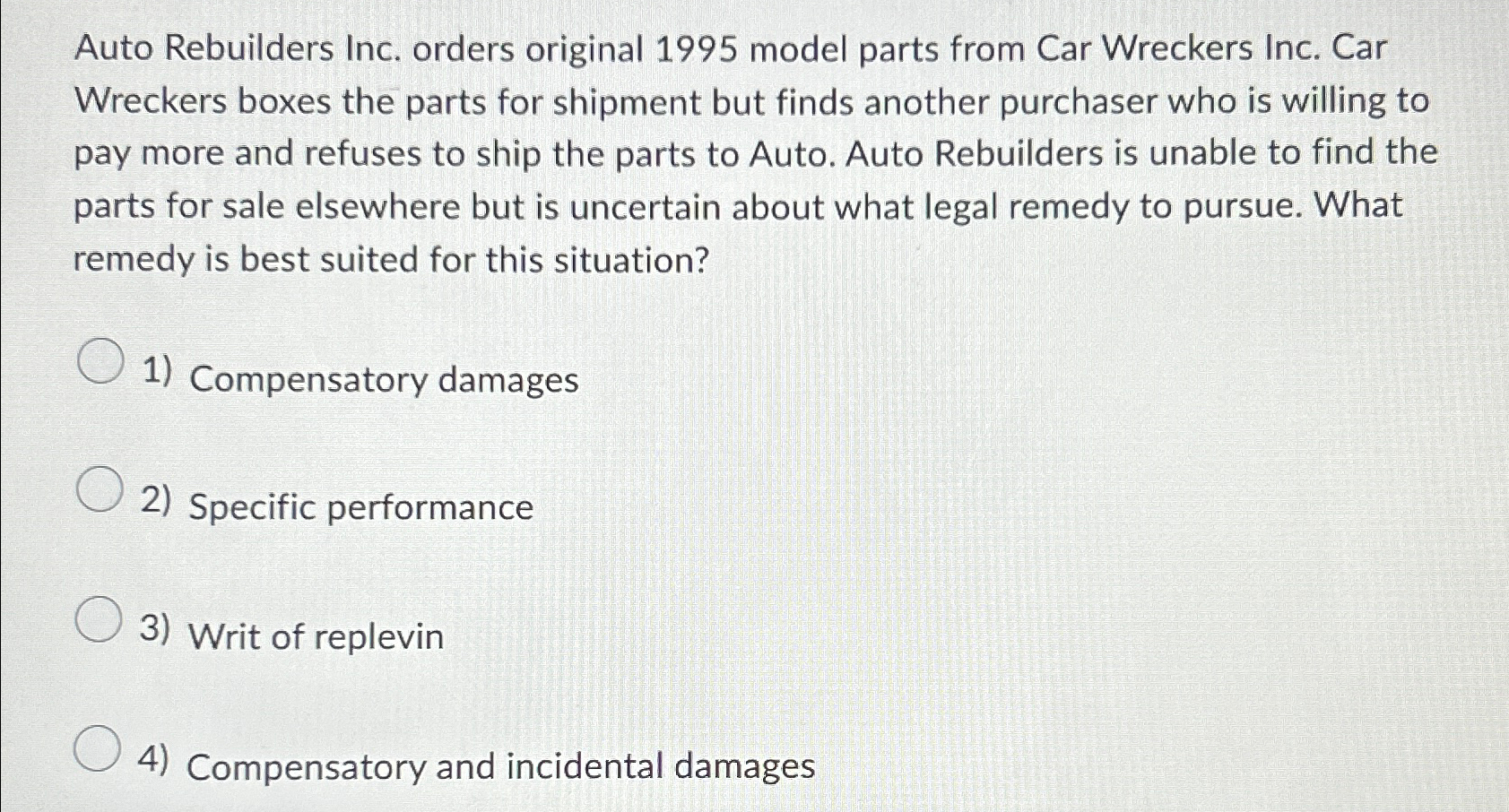  Auto Rebuilders Inc. orders original 1995 model parts from Car Wreckers