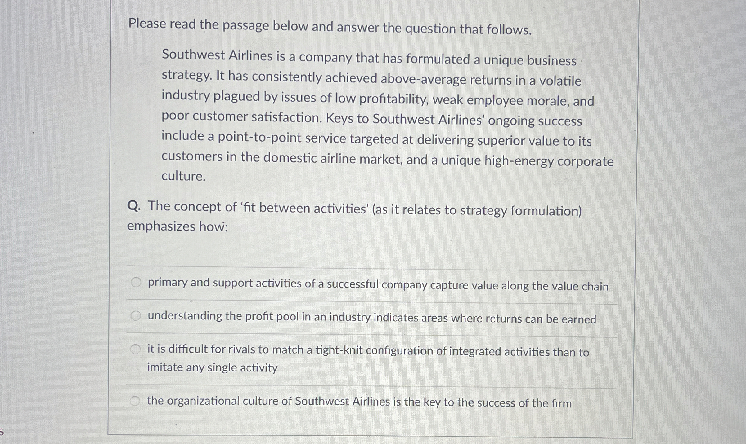  Please read the passage below and answer the question that follows.