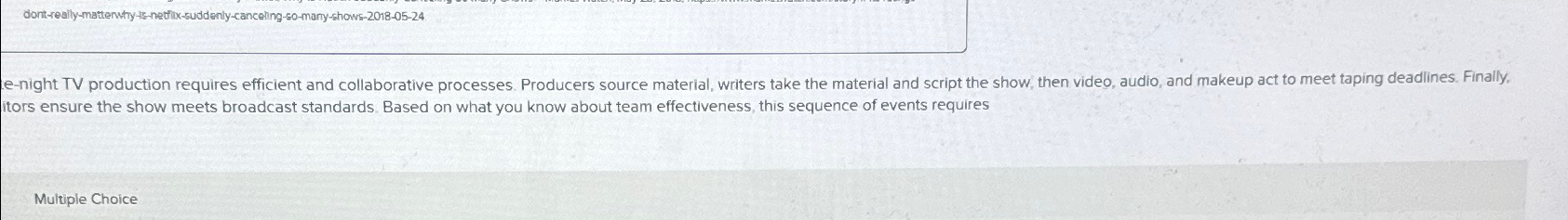  e-night TV production requires efficient and collaborative processes. Producers source material,