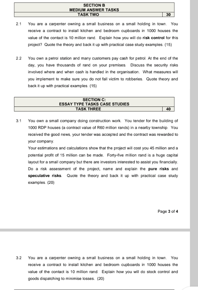  \table[[SECTION B],[MEDIUM ANSWER TASKS,30 