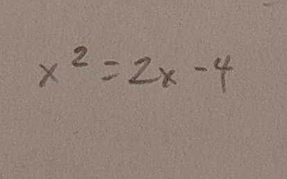  x2=2x-4 