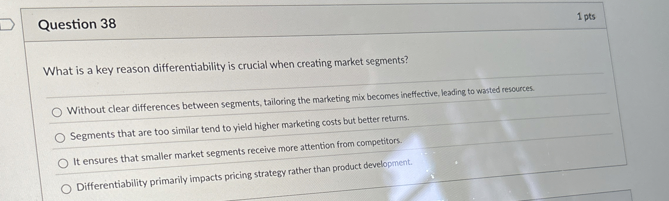  Question 38 What is a key reason differentiability is crucial when