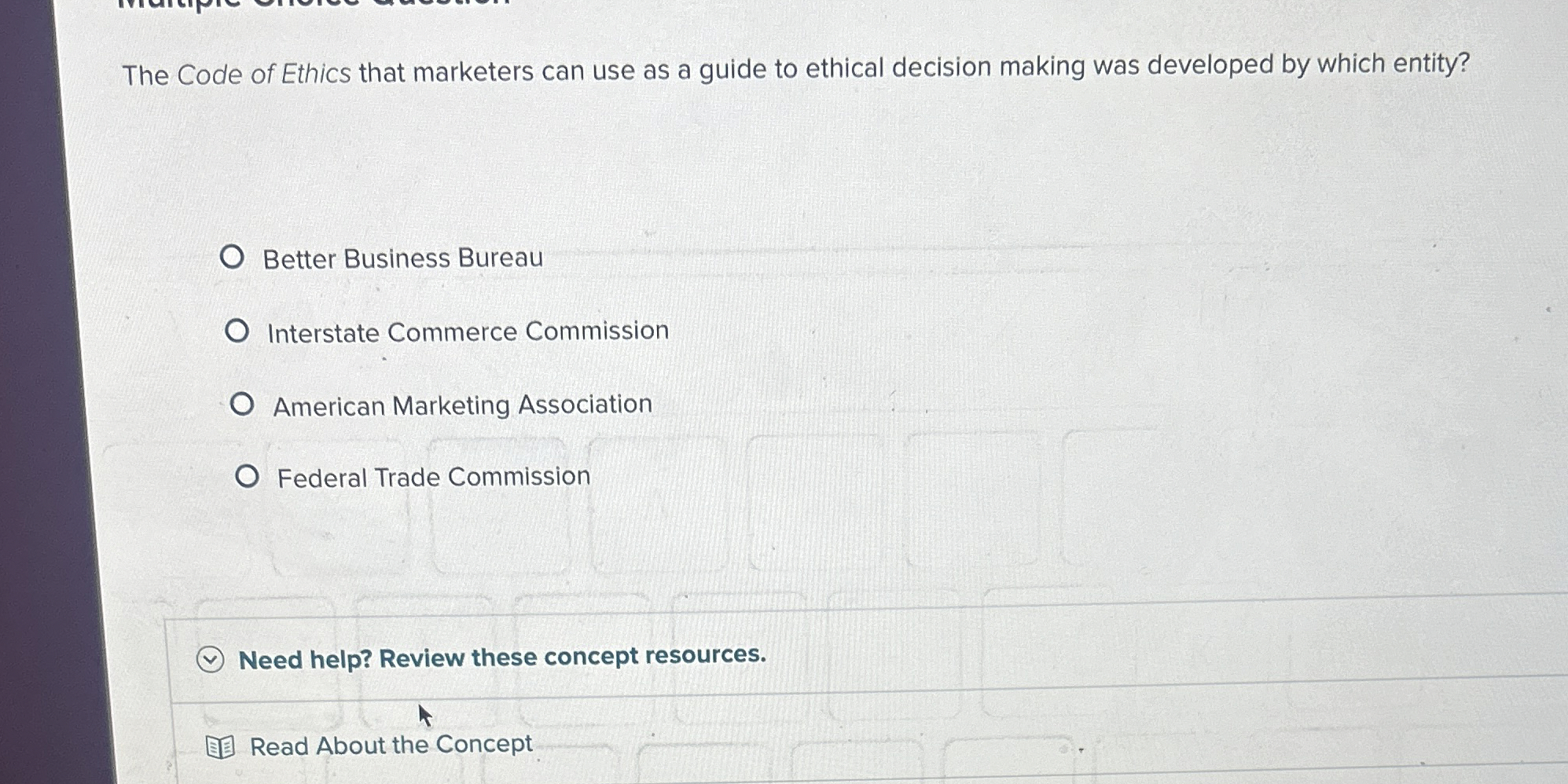  The Code of Ethics that marketers can use as a guide