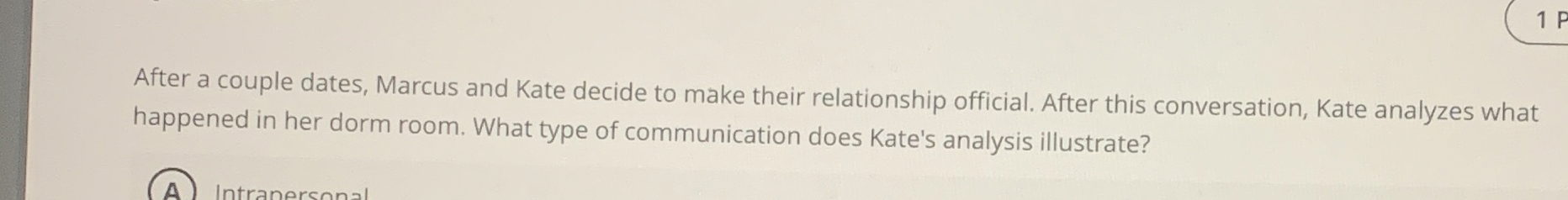  After a couple dates, Marcus and Kate decide to make their