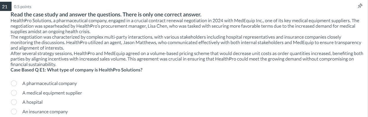  21. Read the case study and answer the questions. There is