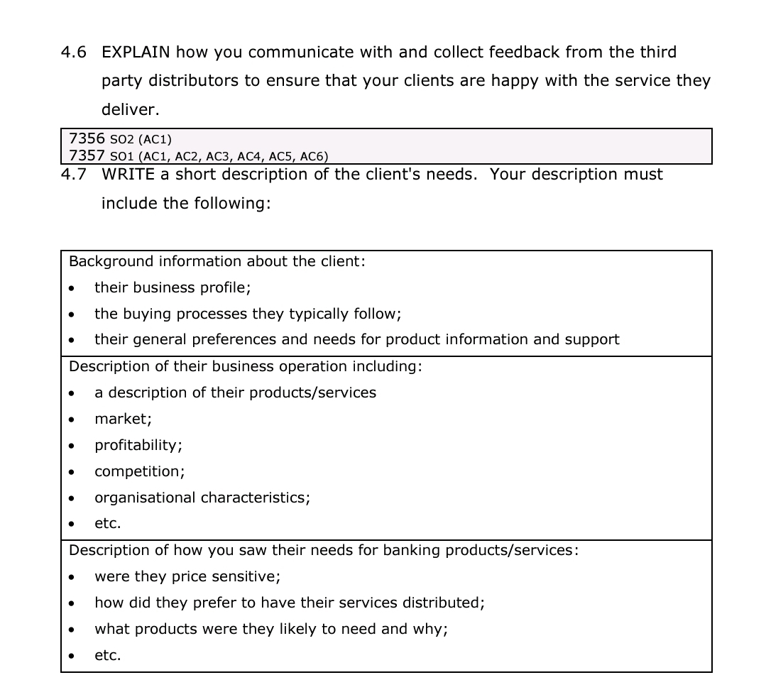  4.6 EXPLAIN how you communicate with and collect feedback from the