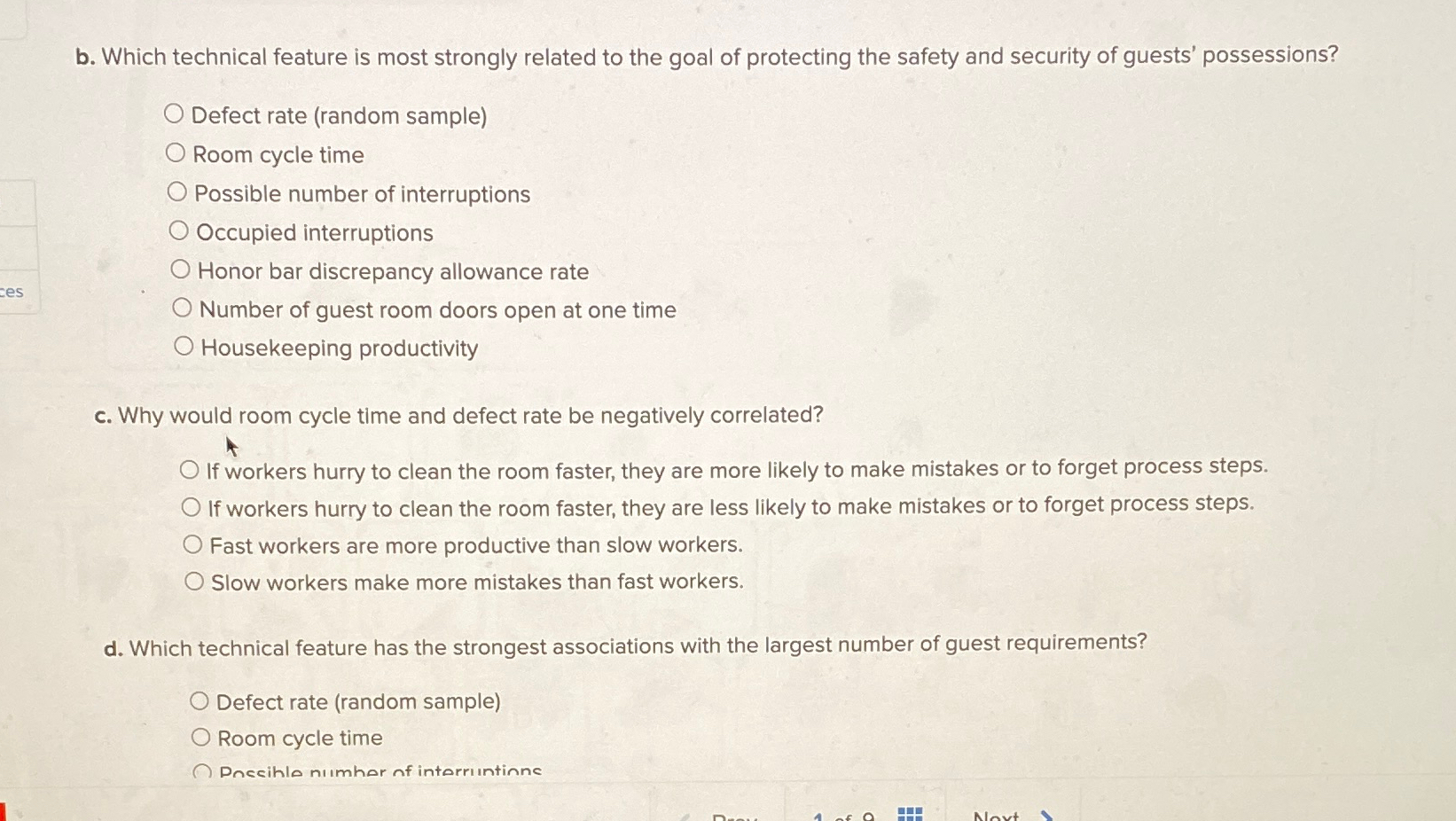  b. Which technical feature is most strongly related to the goal