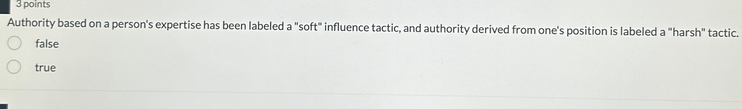  Authority based on a person's expertise has been labeled a "soft"